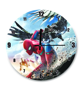 Cakatablo Spider Man Eve Dönüş Sahneler Duvar Saati