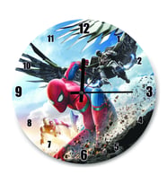 Cakatablo Spider Man Eve Dönüş Sahneler Duvar Saati
