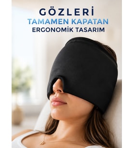 Soğuk & Sıcak Kompres Özellikli Jel Başlık Ergonomik Rahatlama Maskesi