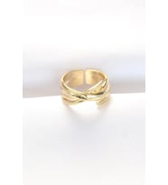 Kalın Gold Renk Ayarlanabilir Yüzük 5886