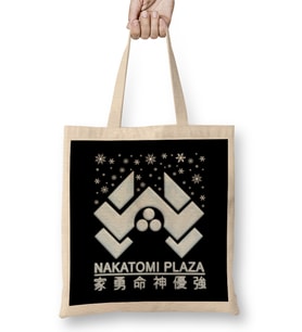 Die Hard Nakatomi Plaza Christmas Snow Logo Bez Çanta Uzun Saplı