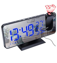 DailyTech Çok Fonksiyonlu Masaüstü Saat (FM Radio Alarm Projeksiyon Sıcaklık Alarm)