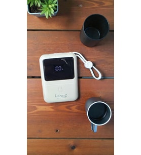 H21 Mini Boy 10000 mah power bank PD 20W ve USB 22.5W FAST HIZLI ŞARJ DAHİLİ TYPE C VE LİGHTNİNG KABLOLU DÜNYA STANDARTLARINA UYGUN POLYMER BATARYA BİREBİR AMPER LCD GÖSTERGELİ POWERBANK
