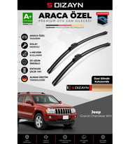 S-Dizayn Jeep Grand Cherokee WH Ön Cam Silecek Seti 2005-2010 Premium Araca Özel 55-53 Cm A+ Kalite