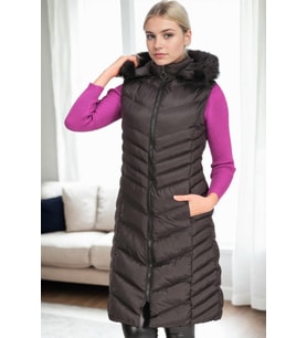 Z6725 DEWBERRY BAYAN YELEK-SİYAH-1