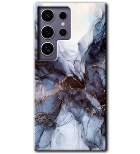 Galaxy S24 Ultra Kılıf HD Desen Baskılı Kılıf - Otantik Mermer