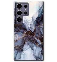 Galaxy S24 Ultra Kılıf HD Desen Baskılı Kılıf - Otantik Mermer