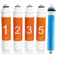 Waterlife Filtre  Tak-Çevir 5 'Li Set Waterlife Su Arıtma Filtresi  (TURUNCU-TABA)