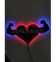 Fitness Led Işıklı Tablo
