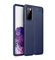 Samsung Galaxy S20 FE Kılıf Esnek Pu-Deri Leather-Pu Serisi Protected Case (Lacivert)