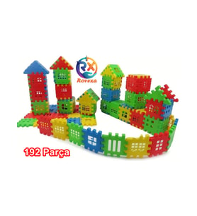 Puzzle City 3d Yapı Ve Tasarım Blokları 192 Parça Yapı Oyuncak Puzzle Blok Set Eğlenceli Oyuncak