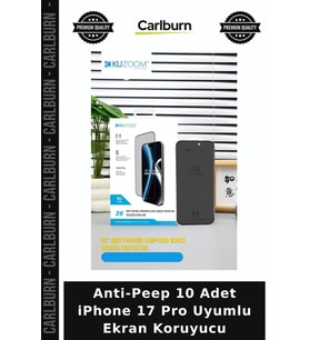 Anti-Peep 10 Adet iPhone 17 Pro Uyumlu Ekran Koruyucu Cep Ekipman Telefon Cam Cihaz Parça