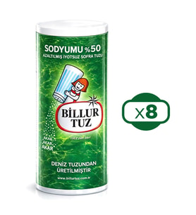 Billur Tuz Sodyumu Azaltılmış 500 gr x 8 Adet