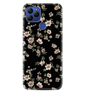 GM 21 Kılıf HD Resim Baskılı Siyah Fon Çiçek StKd -045