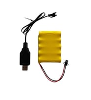 6 volt 800 Mah oyuncaklar için uyumlu şarjlı pil ve şarj aleti-5 Pilli