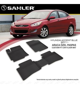 Hyundai Accent Blue Havuzlu Paspas 4,5D Sahler