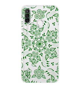 Huawei P30 Lite Kamera korumalı Kapak Nostalji Desen Tasarımlı  Şeffaf Kılıf