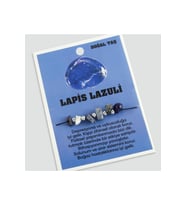 Lapis Doğaltaşlı İp Bileklik Lacivert (Kırmızı-Beyaz)