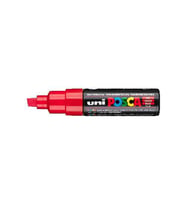 Uni Posca PC-8K Boyama Markörü 8 mm Kesik Uç KIRMIZI 