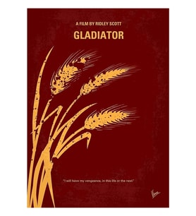 No300- GLADIATOR Tablo Ahşap Poster Dekoratif