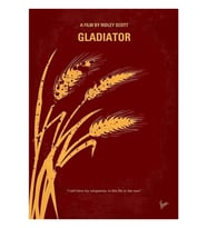 No300- GLADIATOR Tablo Ahşap Poster Dekoratif