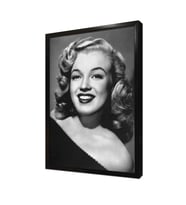 Marilyn Monroee Siyah Ruj Çerçeveli Mdf Tablo