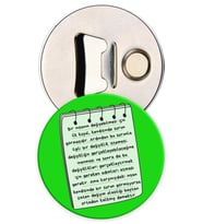 Resimli Desenli Mıknatıslı Açacaklı Magnet - Değişim