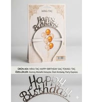 Mika Taç Happy Birthday - Gümüş