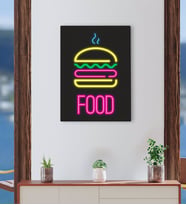 BK Gift Cafe & Bar & Restaurant Konseptli Kanvas Tablo-43