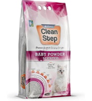 Step Tamamen Doğal Kedi Kumu, Maksimum Topaklanma Çöpü,%99,5 Tozsuz (8,4 kg, Bebek Pudrası Kokulu)