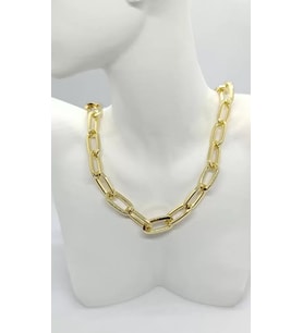 Kalın Ataç Gold Zincir Kolye (50 cm)