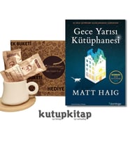 Kutupkitap Bambu Fincan Türk Kahvesi Kişiye Özel Not Gece Yarısı Kütüphanesi Kitap Hediye Seti
