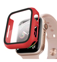 Microsonic Apple Watch Series 7 45mm Kılıf Matte Premium Slim WatchBand Kırmızı