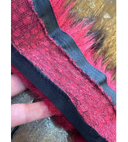 6 CM EN 1 METRE BOY PELUŞ APLİKE CEKET MONT HIRKA ÇANTA TÜYLÜ PELUŞ 1 METRE (Bordo)