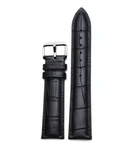 Siyah Renk Deri Saat Kordonu 22mm 923575