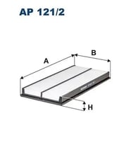 FILTRON AP1212 Hava Filtresi 16546AA070 16546AA07A