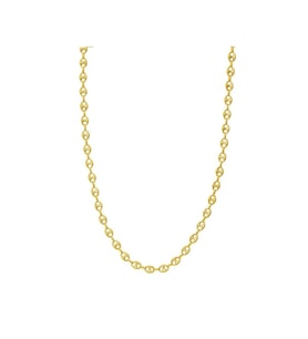 14 K Gold Kaplama 925 Ayar Gümüş Gemici Zincir