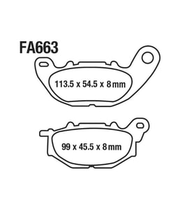 Yamaha R25 Mt-25 Ön Fren Disk Balatası Fa663 A Kalite