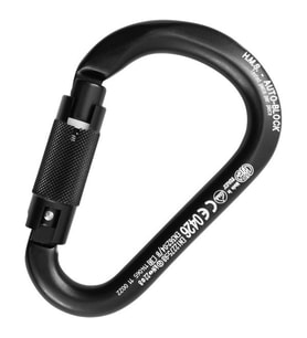 Kong HMS Classic Auto Block TriactLock Karabina – EN 362/B – EN 12275/B – UIAA – EAC Sertifikalı Black (Siyah)