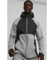 Puma Drycell Drime Hoodie Erkek Kapüşonlu Sweatshirt Gri-Siyah