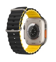E2M APPLE WATCH 38-40-41MM KRD-28 OCEAN ÇİFT RENKLİ SARI KORDON