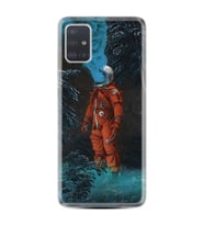 Samsung a71 A72 A73 A7 A9 2018 C7 C9 Kılıf Desenli Silikon Astronot Smoke 1769