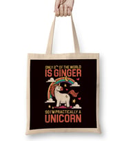 Unicorn Ginger Redhead Red Orange Haired Fantasy Magic Irish Bez Çanta Uzun Saplı