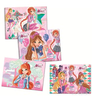 Gıpta Resim Defteri Spiralli 15 YP 25x35 Winx Club 3088 (Karışık)