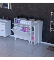 Modilayn YENİCE 120x97x32, 5 cm 3 raflı ve 2 sepetli dolap ile çamaşırlarınız artık daha düzenli