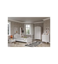 Beyaz MDF Zebra Çocuk Odası 5 Parça Set, şık ve kullanışlı tasarım