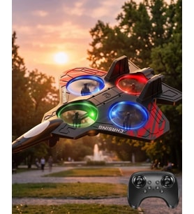 Uzaktan Kumandalı Drone Uçak LED Işıklı 360 Derece Akrobatik Hareket Özellikli