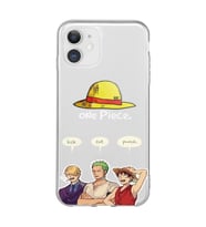 Iphone 11 Uyumlu One Piece Karakterler Tasarımlı Şeffaf Telefon Kılıfı