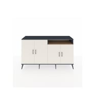 Kronos Konsol 6 Raflı 4 Kapaklı 176x59x99 Antrasit-Aytaşı/Çam