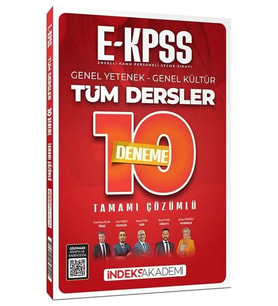 EKPSS 10 Deneme Çözümlü İndeks Akademi
